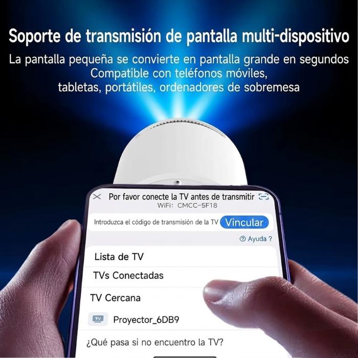PROYECTOR PORTATIL 4K ANDROID 11 FULL HD SMART WIFI thumb 6