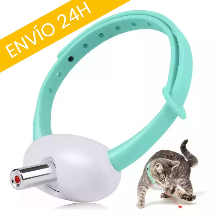 COLLAR PARA GATO LASER INTELIGENTE JUGUETE INTERACTIVO 